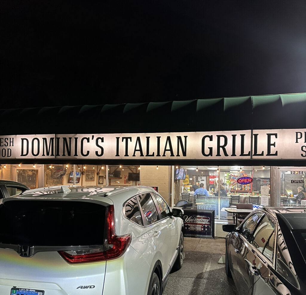 Dominic’s Italian Grille in Colesville Has Closed Permanently The