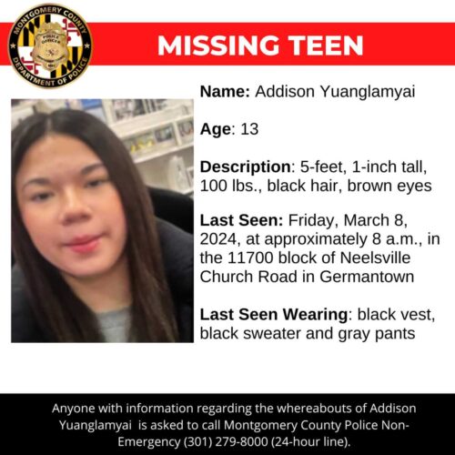 Concern for Missing 13-Year-Old Girl - The MoCo Show